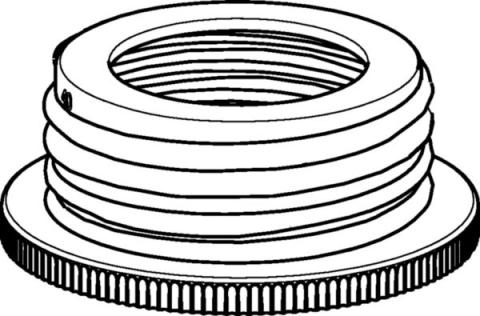 Bottle thread adapter GL45 to GL40ETFE