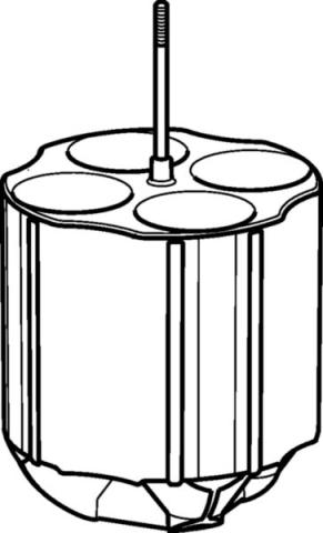 Adapter, 50mL con. Tubes, S-4x400, 2 pcs