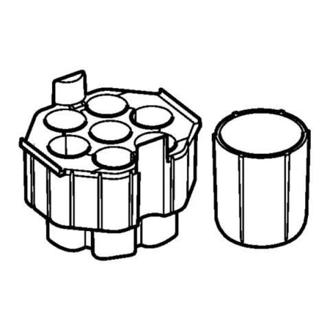 Adapter 50mL/250mL/Plate S-4xUniv, 2 St