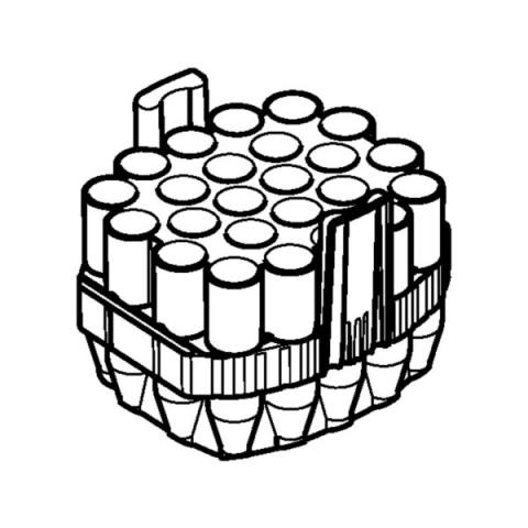 Adapter 5/15mL/Plate S-4xUniv-L, 2 pcs